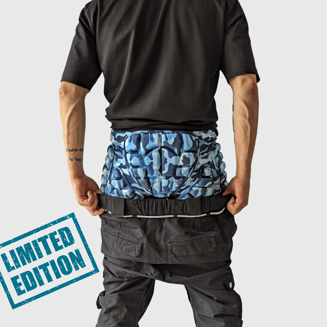 rippl impact gear Ski and Snowboard Impact Shorts (Crash Pants) + Free Wrist Guards Black / 4XL